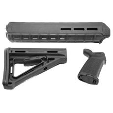Magpul Furniture Set, MOE M-LOK Rifle Handguard, MOE Stock and Grip, BLACK