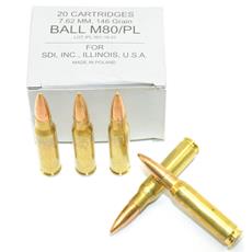 DS Arms 7.62x51MM NATO Ammunition - 146 Gr. FMJ - 20 Round Box