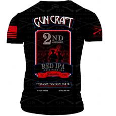 2nd Amendment Brewery - Gun Craft 2nd Amendment Red IPA T-Shirt - Triple Extra Large
