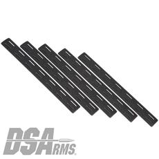 Bravo Company MCMR M-LOK Rail Covers - 5 Pack - Black