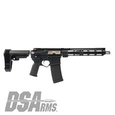 DSArms AR15 ZM4 10.3" WarZ Ti-V2 5.56 Pistol - SBA3 Arm Brace - Titanium Edition