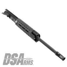 DSA AR15 16" WerkerZ Custom Knurl Fluted Chrome Lined Upper Assembly - Picatinny Gas Block