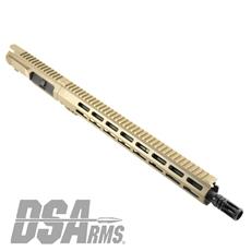 DSA ZM4 AR15 Slim Series 5.56 NATO Upper Receiver Assembly - 16" Mid-Length Barrel - FDE Finish