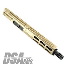 DSA ZM4 AR15 Slim Series PDW 5.56 NATO Upper Receiver Assembly - 7.5" Barrel - FDE Finish