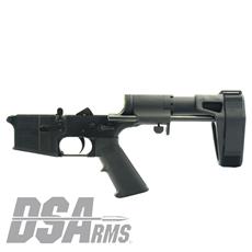 DS Arms AR15 Complete Lower Receiver - Maxim Adjustable Arm Brace Installed