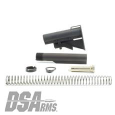 DSA AR15 CAR Stock Assembly and Buffer Tube Kit - Mil-Spec - Black