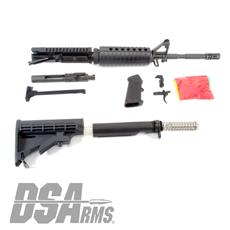 DS Arms ZM4 Mil-Spec. AR 15 Rifle Kit - 14.7" P&W Upper Receiver Assembly - M16 Cut Bolt Carrier Group - Forged Charging Handle - Semi-Auto Internals