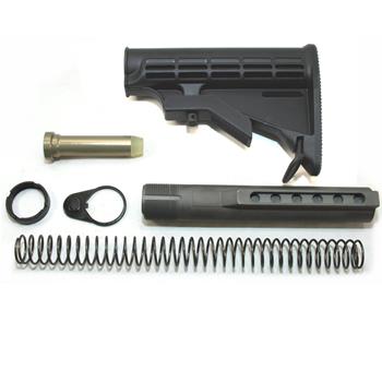 DSA AR15  Black M4 Stock Assembly with NPE Coated Buffer Tube - Mil-Spec.