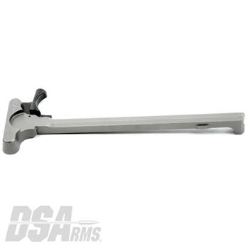 DSA AR15 Forged Alloy Charging Handle with WarZ Extended Latch - NPE Nickel Phosphate Coating