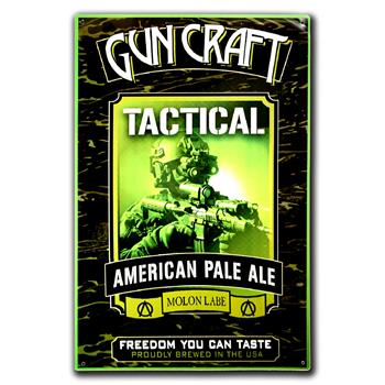 Gun Craft Beer By 2nd Amendment Brewery Custom Tactical APA Metal Sign