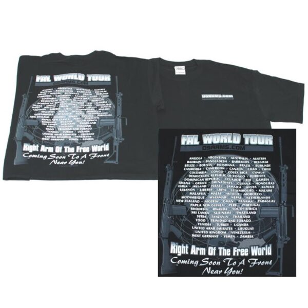 DS Arms FAL World Tour T-Shirt - Black - Medium - Image 2