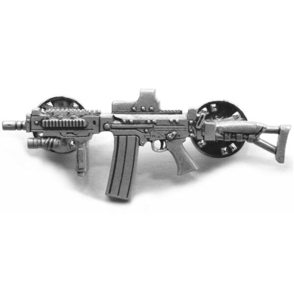 DS Arms OSW Silver Pewter Pin - Image 2