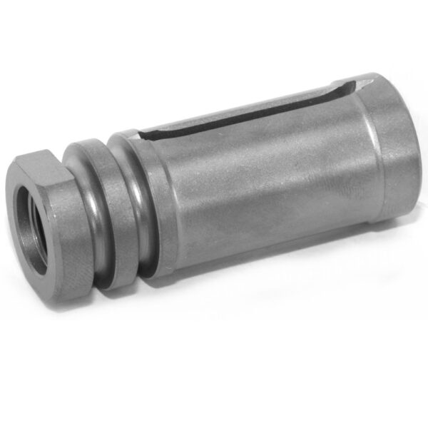DSA AR15 Titanium Enhanced Bird Cage Long Flash Hider - 1/2x28 - Natural Finish - Image 6