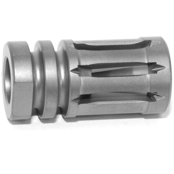 DSA AR15 Titanium Enhanced Bird Cage Short Flash Hider - 1/2x28 - Natural Finish - Image 5