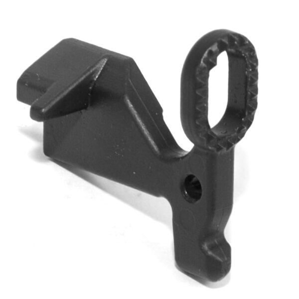 DSA AR15 WarZ Enhanced Bolt Catch - Lightweight Checkered Design - Black Finish - Image 2