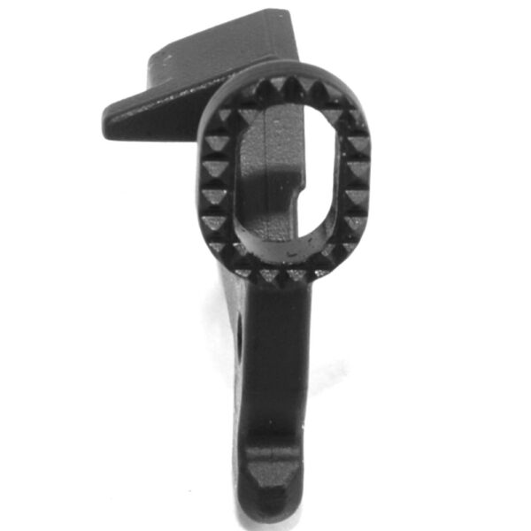 DSA AR15 WarZ Enhanced Bolt Catch - Lightweight Checkered Design - Black Finish - Image 3