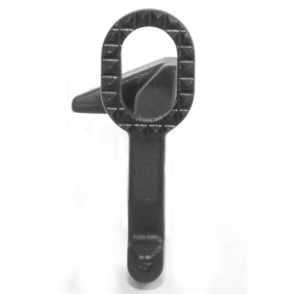DSA AR15 WarZ Enhanced Bolt Catch - Lightweight Checkered Design - Black Finish - Image 4
