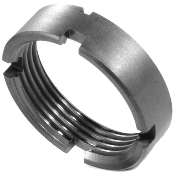 DSA AR15 Titanium Buffer Tube Lock Ring - Black Finish - Image 4