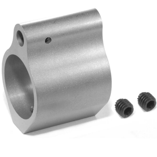 DSA AR15 Titanium Low Profile Gas Block - Natural Finish - .750" - Image 2