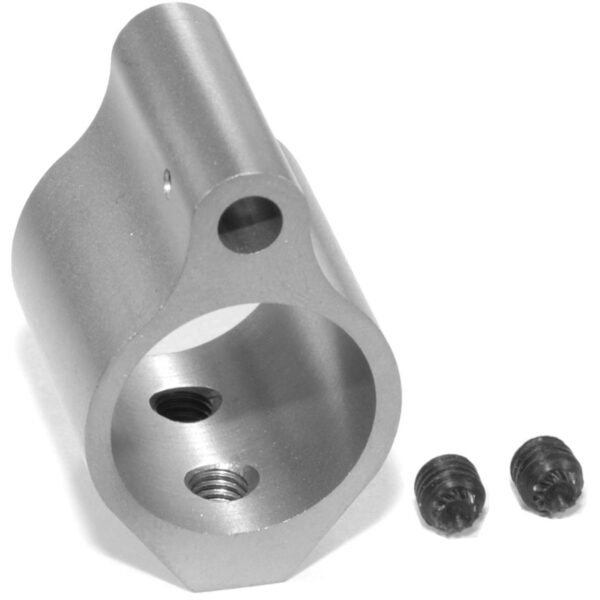 DSA AR15 Titanium Low Profile Gas Block - Natural Finish - .750" - Image 3