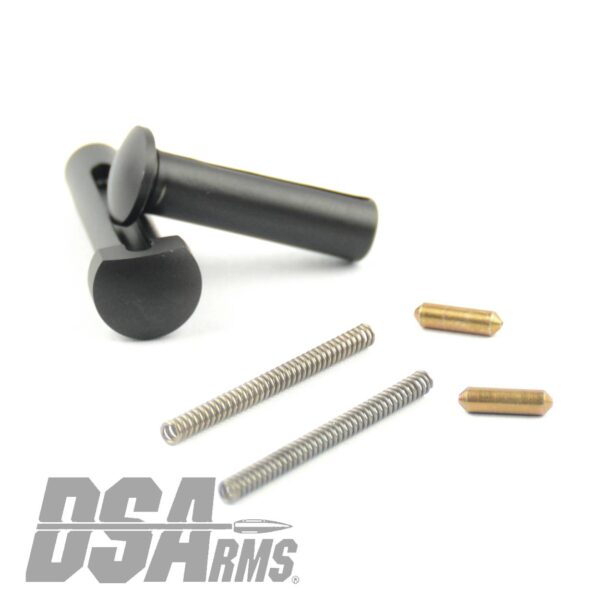 DSA AR15 Titanium Takedown & Pivot Pin Set - Black Finish - Includes 2 Detents & Spring - Image 2