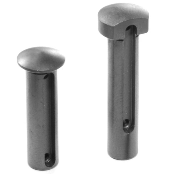 DSA AR15 Titanium Takedown & Pivot Pin Set - Black Finish - Includes 2 Detents & Spring - Image 3