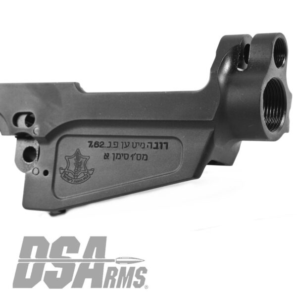 DSA SA58 Israeli Marked Stripped Semi Auto FORGED FAL Receiver - Type 1 Carry Handle Cut - 7.62x51mm - Image 4