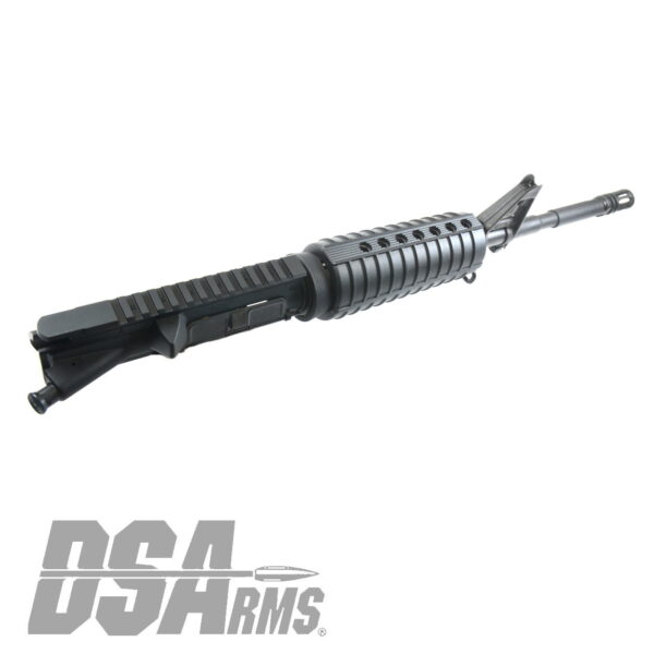 DSA AR15 14.7" Chrome Lined M4 1:7 Twist Sight Tower Upper Assembly - Pinned Flash Hider 16.4" OAL - Image 9