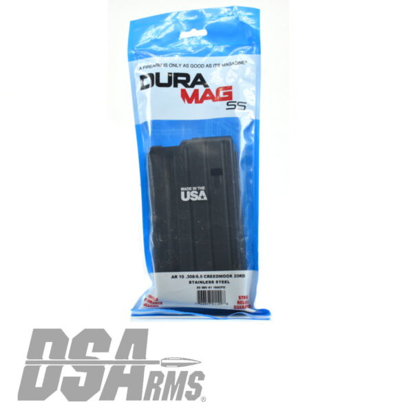 C Products Defense DURAMAG AR .308 WIN/ / 6.5 CR -  Black SS - 20 Round - Image 8