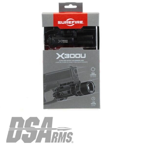Surefire X300U-A WeaponLight - 1,000 Lumen - Black Surefire X300U-A WeaponLight - 1,000 Lumen - Black - Image 2