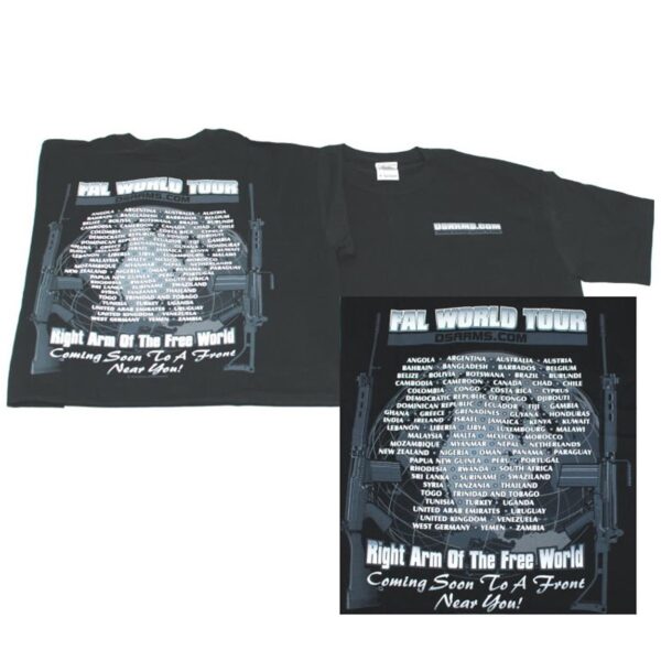 DS Arms FAL World Tour T-Shirt - Black - Large - Image 2