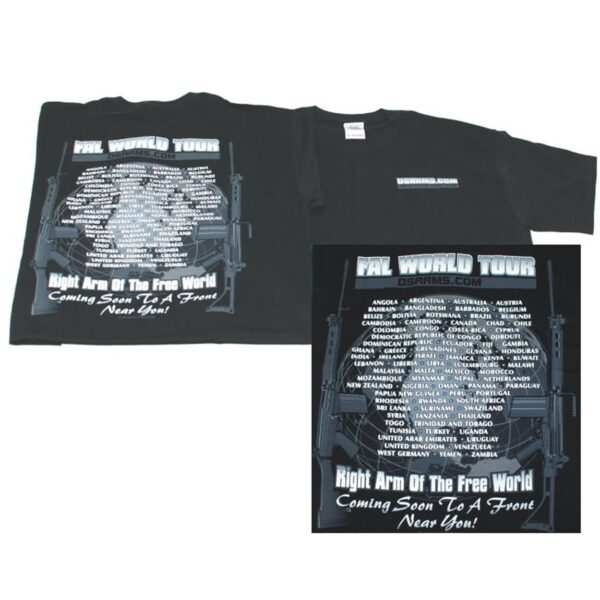 DS Arms FAL World Tour T-Shirt - Black - X Large - Image 2