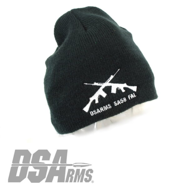 DS Arms Knit Hat - Crossed FAL Logo - Black - Image 2