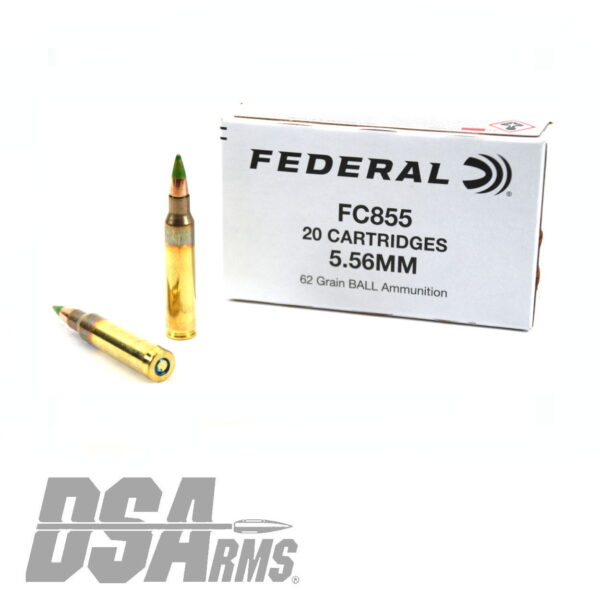 Federal 5.56x45mm - M855 62 Grain Green Tip - 500 Round Case - Image 4