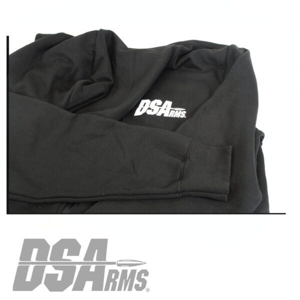 DS Arms Zip Front Hoodie - Crossed FAL Logo - Black - Medium - Image 3