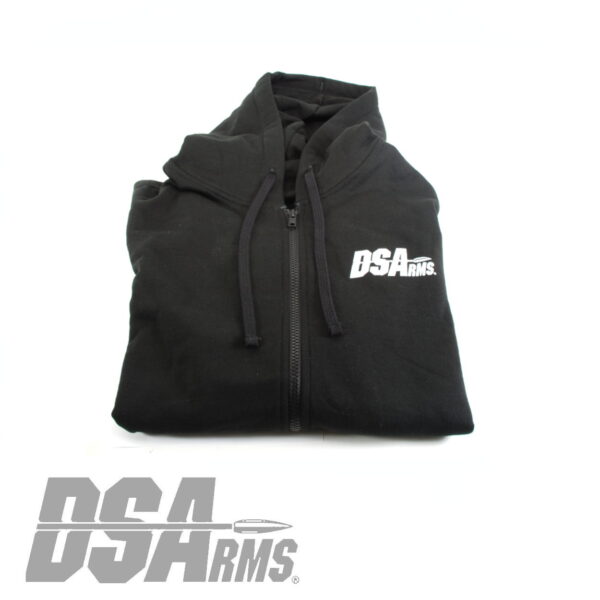 DS Arms Zip Front Hoodie - Crossed FAL Logo - Black - Medium - Image 5