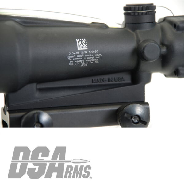 Trijicon ACOG 3.5x35 BAC Riflescope -.308 / 7.62 BDC - Green Horseshoe Reticle Trijicon ACOG 3.5x35 BAC Riflescope -.308 / 7.62 BDC - Green Horseshoe Reticle - Image 4