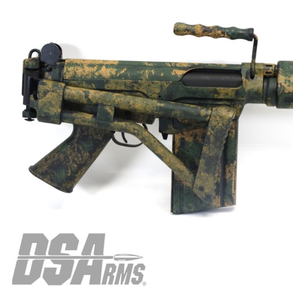 DSA SA58 18" PARA Bush Tracker Rifle - Traditional Profile Barrel - Side Folding Stock - Custom Camo Finish - Image 11