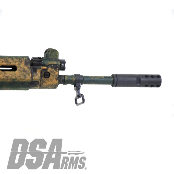 DSA SA58 18" PARA Bush Tracker Rifle - Traditional Profile Barrel - Side Folding Stock - Custom Camo Finish - Image 3