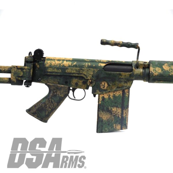 DSA SA58 18" PARA Bush Tracker Rifle - Traditional Profile Barrel - Side Folding Stock - Custom Camo Finish - Image 5