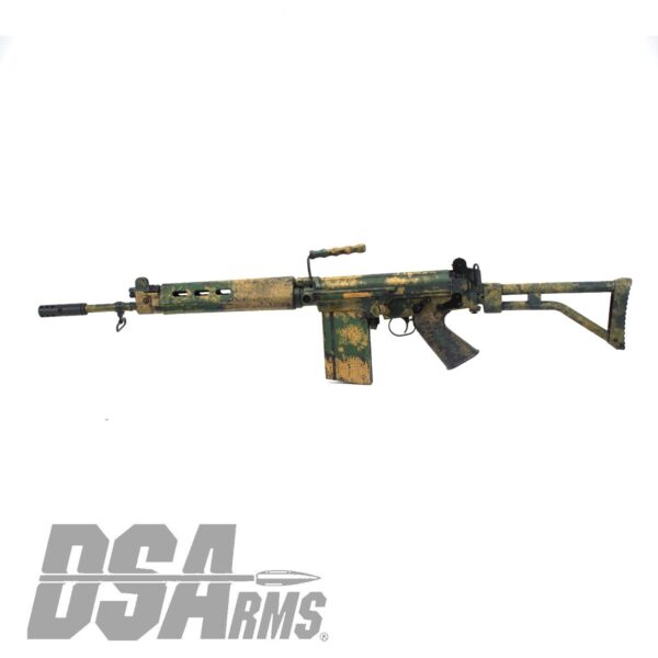 DSA SA58 18" PARA Bush Tracker Rifle - Traditional Profile Barrel - Side Folding Stock - Custom Camo Finish - Image 6