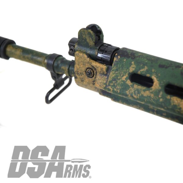 DSA SA58 18" PARA Bush Tracker Rifle - Traditional Profile Barrel - Side Folding Stock - Custom Camo Finish - Image 7