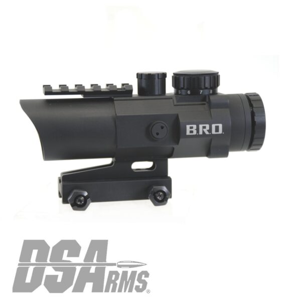 DSA FAL SA58 ACOG Cut Extreme Duty Scope Mount & Gen 2 B.R.O. Battle Rifle Optic Package - Standard Length Mount - Image 3