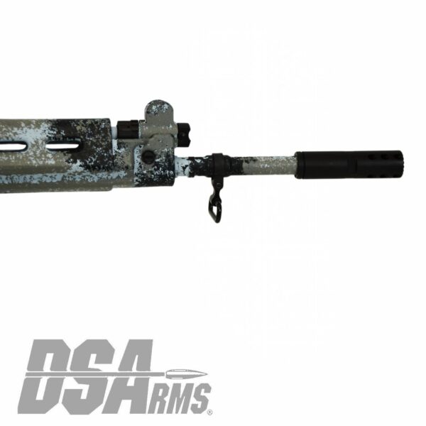 DSA SA58 18" PARA Arctic Tracker Rifle - Traditional Profile Barrel - Side Folding Stock - Custom Camo Finish - Image 3