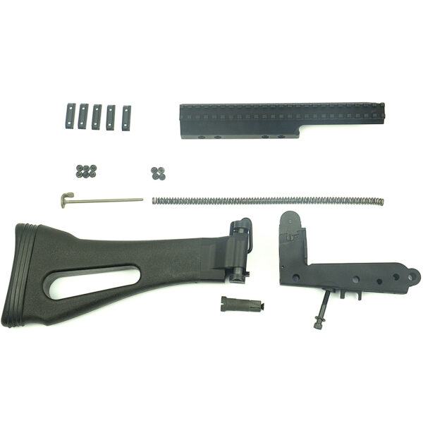 DSA FAL SA58 PARA Conversion Kit - Includes X-Series Side Folding PARA Stock, Lower Trigger Frame, PARA Carrier, Extended PARA Scope Mount, Springs and PARA Sight, No Internals