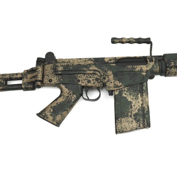 DS Arms SA58 FAL 16" Kommando Carbine Custom Profile Barrel, 7.62x51mm PARA Stock Rifle - Custom Camo Bush Tracker Finish - Image 12