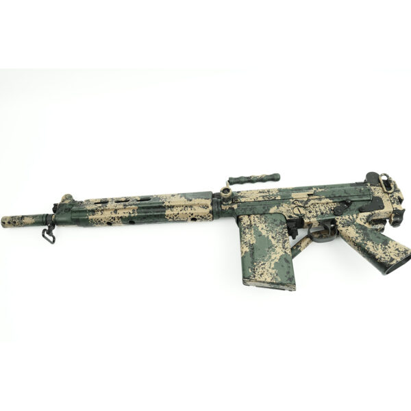 DS Arms SA58 FAL 16" Kommando Carbine Custom Profile Barrel, 7.62x51mm PARA Stock Rifle - Custom Camo Bush Tracker Finish - Image 6