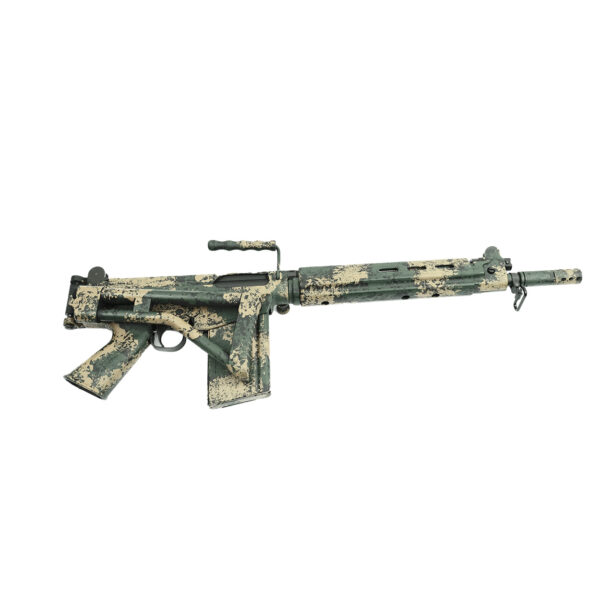 DS Arms SA58 FAL 16" Kommando Carbine Custom Profile Barrel, 7.62x51mm PARA Stock Rifle - Custom Camo Bush Tracker Finish - Image 7