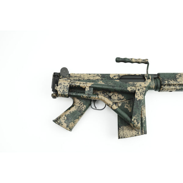 DS Arms SA58 FAL 16" Kommando Carbine Custom Profile Barrel, 7.62x51mm PARA Stock Rifle - Custom Camo Bush Tracker Finish - Image 8