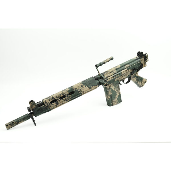 DS Arms SA58 FAL 16" Kommando Carbine Custom Profile Barrel, 7.62x51mm PARA Stock Rifle - Custom Camo Bush Tracker Finish - Image 10